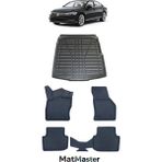 Volkswagen Passat B8 2022 Model 5d Premium Ekstra Havuzlu Paspas ve Bagaj Havuzu Set - Siyah
