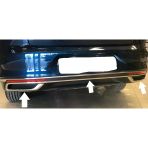 Volkswagen Passat B8-8,5 2016-2019 3 Parça Difüzör Kromu Dfkr01