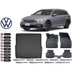 Volkswagen Passat B8 Stw 2017 Model Bagaj Havuzu Araca Özel Siyah Extra Havuzlu Paspas Takımı