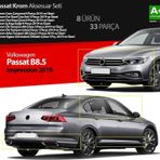Volkswagen Passat Uyumlu B8.5 İmpression Krom Aksesuar Seti 33 Parça S Dizayn A+Kalite