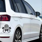 Volkswagen Piston Araba Sticker Yapıştırma