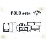 Volkswagen Polo 1996 - 1999 Arası 10 Parça Maun Torpido Kaplama