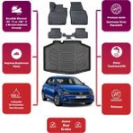 Volkswagen Polo 2020 Model Trendline Bagaj Havuzu+4d Araca Özel Havuzlu Paspas Takımıı Maxii - Siyah