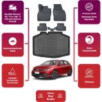 Volkswagen Polo 2024 Model Impression Bagaj Havuzu+4d Araca Özel Havuzlu Paspas Takımıı Maxii - Siyah