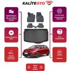 Volkswagen Polo 2025 Model Alt Bagaj Havuzu+4d Araca Özel Havuzlu Paspas Takımıı Prqx - Siyah