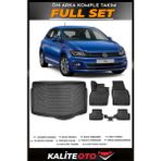 Volkswagen Polo Alt Bagaj Havuzu+4.5d Havuzlu Paspas Seti 2020 Model - Siyah