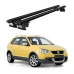 Volkswagen Polo Cross (2006-2009) Uyumlu Siyah Ara Atkı Port Bagaj Tavan Barı