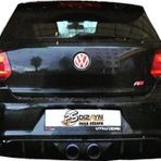 Volkswagen Polo Uyumlu (2010-2014) Gti R400 Arka Tampon Eki - Difüzör (Plastik)