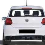 Volkswagen Polo Uyumlu 6R (2010-2017) R400 Style Arka Tampon Eki - Difüzör (Plastik)