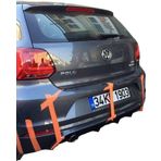 Volkswagen Polo Uyumlu 6R (2015-2017) Makyajlı Arka Tampon Eki - Difüzör (Plastik)