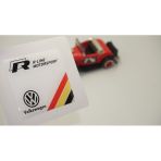 Volkswagen R Line Motorsport Logo Damla Silikon Plaka Logo Arma Amblem Yeni Stil