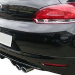 Volkswagen Scirocco (2009-2014) Sağ-sol Çift Çıkışlı Arka Tampon Eki - Difüzör (plastik)