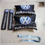 Volkswagen Siyah Oto Boyun Yastığı,Kemer Konforu,Ayna Ipi Set