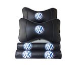 Volkswagen Siyah Papyon Deri Boyun Yastığı Ve Deri Kemer Konforu