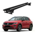 Volkswagen T-Roc (2017 Ve Sonrası) Uyumlu Siyah Ara Atkı Port Bagaj Tavan Barı
