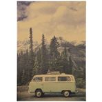 Volkswagen T1 Minibüs Vosvos Retro Kraft Poster Af027