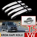 Volkswagen T5 Caravelle 2003 2010 Paslanmaz Çelik 4 Kapı Krom Kapı Kolu