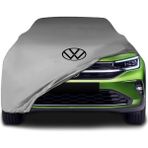 Volkswagen Taigo Gri Kumaş Araba Branda Logolu Kumaş Araba Brandası Penye Oto Branda - Araç modeline özel tasarım