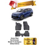 Volkswagen Tayron 2024 Sonrası Araca Özel 3D Havuzlu Paspas (Temizleyici Jel Hediyeli) - Siyah