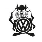 Volkswagen Taz Komik Araba Sticker Yapıştırma