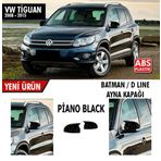 Volkswagen Tiguan 2008-2015 Batman Yarasa Ayna Kapağı Sinyalli Piano Black