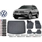 Volkswagen Tiguan 2017 Model Alt Bagaj Havuzu Araca Özel Siyah Ekstra Havuzlu Paspas Takımı