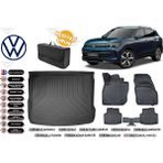 Volkswagen Tiguan 2024 Model Üst Bagaj Havuzu+4d Araca Özel Havuzlu Paspas Takımıı Rice - Siyah