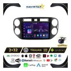 Volkswagen Tiguan 2+64GB Android 13 Kablosuz Carplay 2006-2016 Navigasyon Multimedya Sistemi