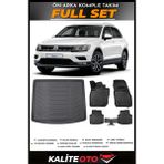 Volkswagen Tiguan Üst Bagaj Havuzu+4.5d Havuzlu Paspas Seti 2017 Model - Siyah