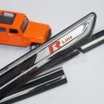 Volkswagen Vw R Line 3m 3d Yan Çamurluk Krom Bıçak Logo Arma