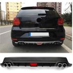 Volkswagon Polo Mk5 Uyumlu Body Kit Difüzör 4 Çıkış Yuvarlak Siyah Model 2