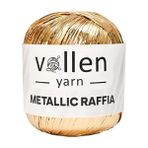 Vollen Yarn Metallic Raffia/ Abiye Çanta Ipi,çanta Ipi, Parti Malzemesi - Altın
