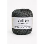 vollen yarn Premium Metalik Koton Simli El Örgü İpi – Simli İp, 50 g 100 m, – Abiye Çanta ipi, Supla ipi,