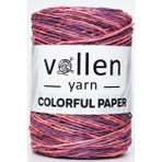 Vollen Yarn Premium Renkli Doğal Kagit Ip, Hasır Canta Ipi, Rafya Ipi, Supla, Şapka ve Orgu Ipi - Kırmızı