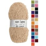 vollen yarn Premium Sert Banyo Lif Ipi, Saçaklı Ip,el Örgü Ipi,sert Lif Ipi,latte