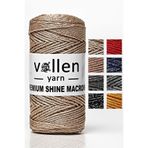 vollen yarn Premium simli 100Gr/150M polyester makrome çanta ipi , supla ipi, bileklik ipi