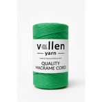 vollen yarn Taranan Makrome Ipi, 3mm Tek Büküm,makrome Örgü Ipi, Taranabilir Pamuk Makrome,yeşil