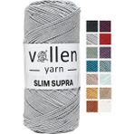 Vollen Yarn Vollen Yarnslim Supra 200 Gr, Mumlu Ip,polyester Ip,runner Ipi, Çanta Ipi, Bileklik Ipi,pase Ip - Gümüş