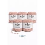 vollen yarn VollenYarn 5ADET Kadife Ponpon İpi 100 Gr 140 Mt | El Örgü Ponpon İp | Battaniye Atkı Bebek Örgü İpi