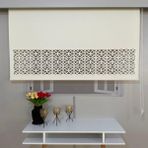 Volper Mekanik LZR305 İthal Mat Kalın Kumaşlı Lazer Kesim Stor Perde (Açık Krem) - 180 x 260 cm