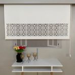 Volper Mekanik LZR305 İthal Mat Kalın Kumaşlı Lazer Kesim Stor Perde (Kırık Beyaz) - 110 x 200 cm