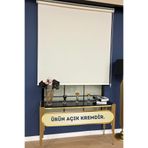 VOLPER MEKANİK Volper İthal Mat Kalın Kumaşlı Stor Perde Etek Dilimsiz ( Açık Krem )