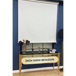 VOLPER MEKANİK Volper İthal Mat Kalın Kumaşlı Stor Perde Etek Dilimsiz ( Kırık Beyaz )
