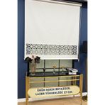 VOLPER MEKANİK Volper Lzr305 Lazer Kesim Kalın Mat Kumaşlı Stor Perde ( Kırık Beyaz )