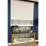 Volper Mekanik Volper Lzr308 İthal Mat Kalın Kumaşlı Lazer Kesim Stor Perde (Kırık Beyaz) - 80 x 200 cm - Ekru