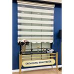 Volper Mekanik Vp 906 Geniş Pliseli Zebra ve Stor Perde Etek Dilimli (Ekru) - 100 x 200 cm