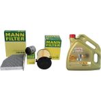 Volskwagen Jetta 1.4 Tsı 122 Bg (Cax) Filtre Seti (Yakıt Hariç) Castrol 5W-30 Ll 4 Litre Yağlı Mann Marka