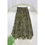 VOLT CLOTHİNG ASİMETRİK KESİM ASTARLI ŞİFON ETEK