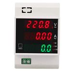 Voltaj Dijital Akım Enerji ölçer Multimetre Ampermetre Voltmetre DIN Ray Göstergesi Aktif güç faktörü Çok fonksiyonlu enerji ölçer (AC80-300 / 100A)