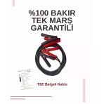 Voltarun Saf Bakır (Tse Belgeli) Akü Takviye Kablosu-3M